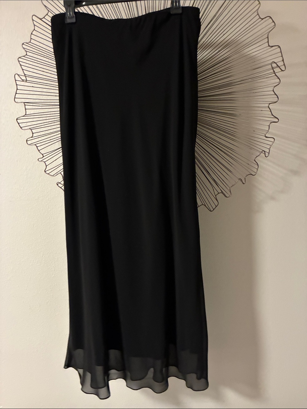 Alex Evening Formal Full Length Black Skirt Size L - Picture 5 of 8